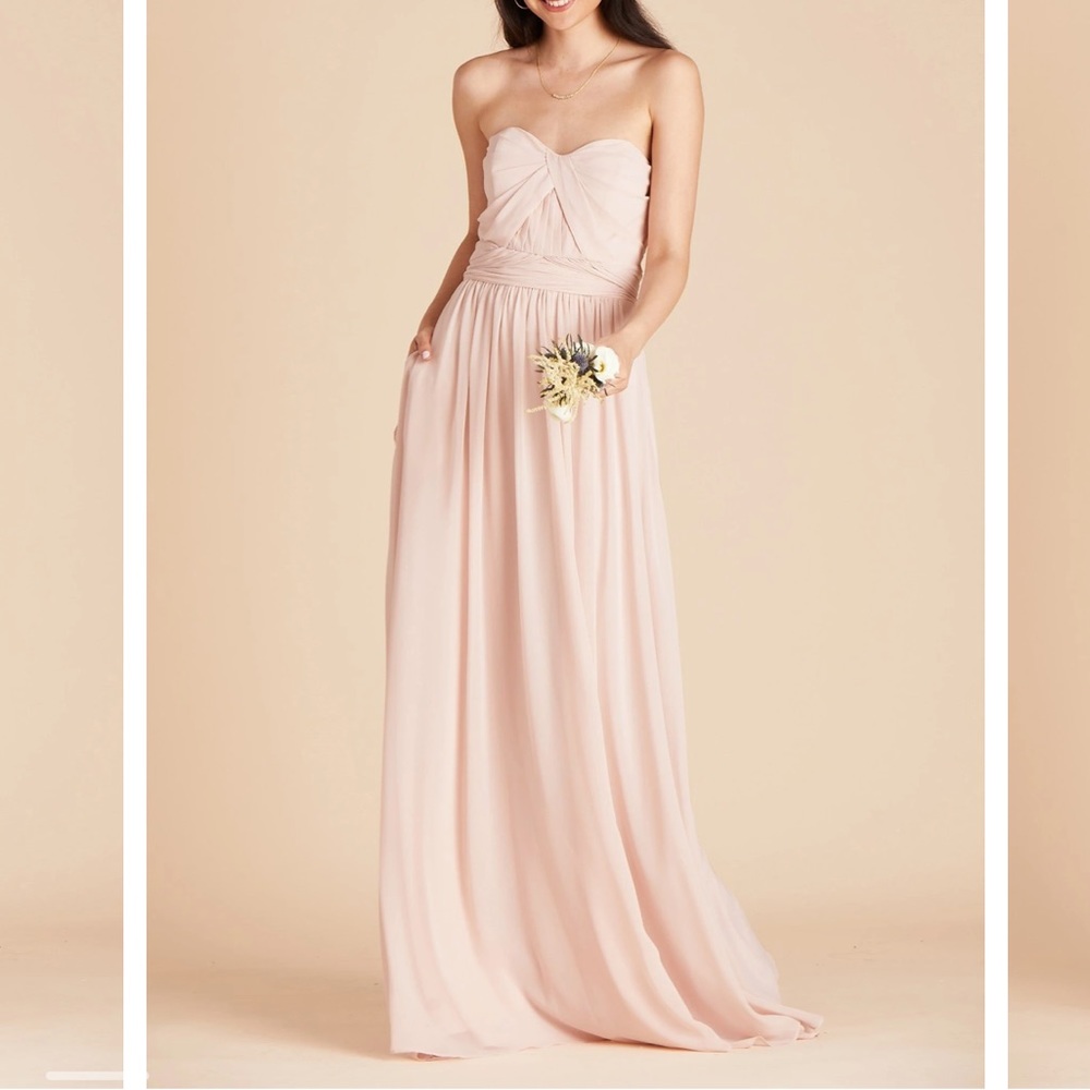 Birdy Grey Grace convertible full length pale blush dress XL